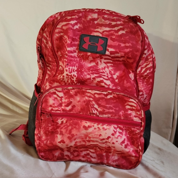 Under Armour Red Patterned Backpack - Picture 6 of 6